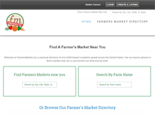 Tablet Screenshot of farmersmarket.net